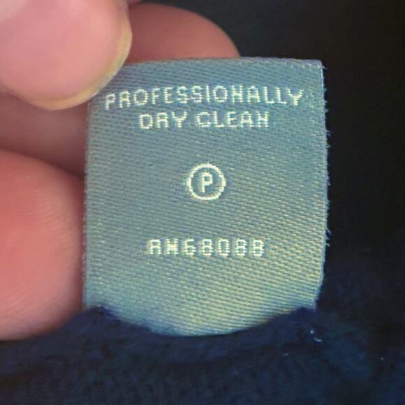 Neiman Marcus Cashmere Sweater Tank Top Navy Size Large - Picture 8 of 9